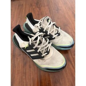 adidas UltraBoost 21 Cold.Rdy 'White Signal Green' Mens Shoes S23898 Size 10.5